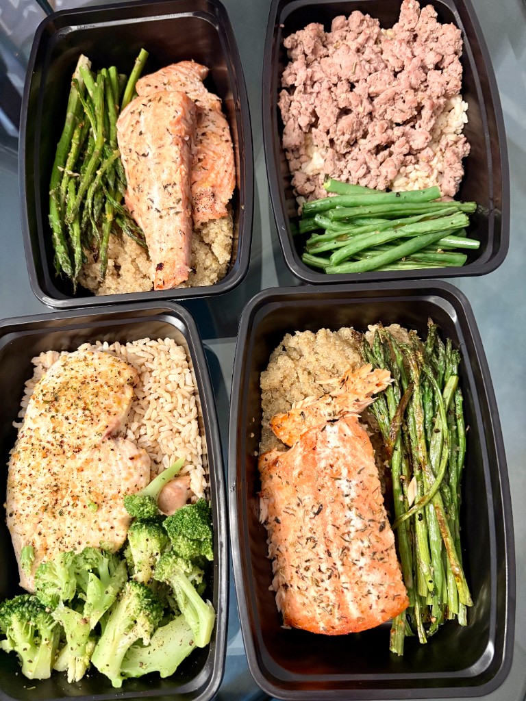Fresh meal prep containers from Hope & Harvest Kitchen